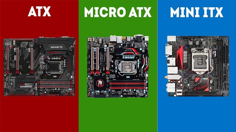 تفاوت و مقایسه فرم فاکتور ATX و MicroATX و Mini-ITX مادربرد