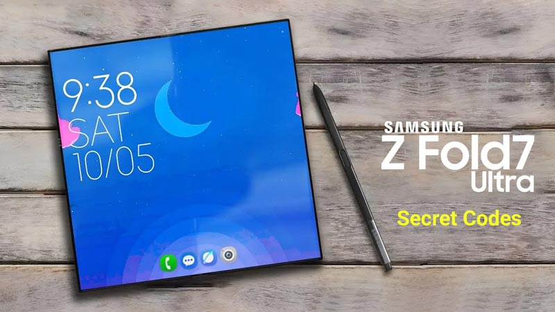 لیست کدهای مخفی گوشی سامسونگ گلکسی زد فولد 7