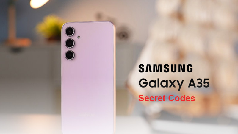 کدهای مخفی گوشی گلکسی A35 سامسونگ