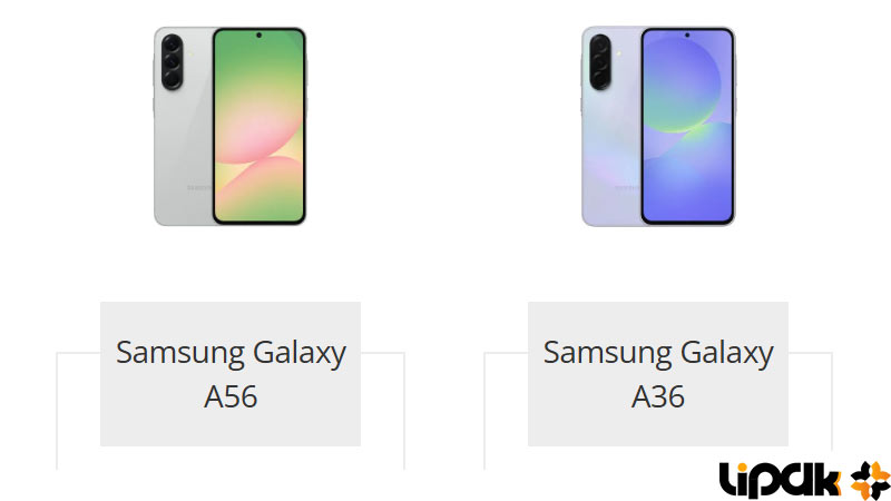 مقایسه گوشی‌های سامسونگ گلکسی A36 و A56؛ میان‌رده‌های قدرتمند