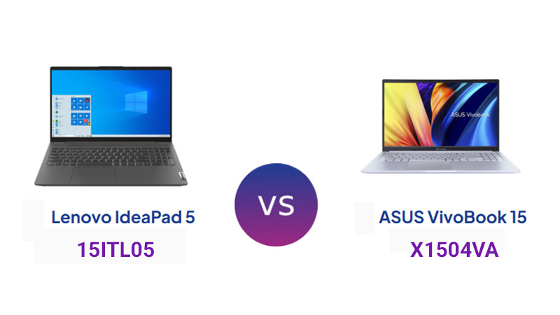 مقایسه لپ تاپ ایسوس Vivobook X1504VA با لنوو IdeaPad 5 15ITL05