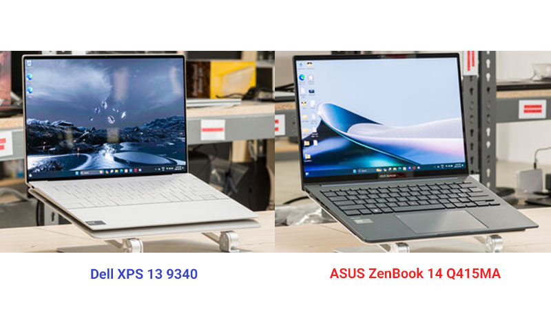 مقایسه لپ تاپ ASUS ZenBook 14 Q415MA با Dell XPS 13 9340