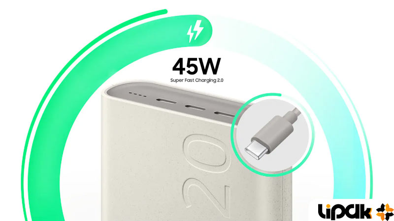 بررسی پاوربانک باتری پک سامسونگ ۲۰ هزار میلی‌آمپرساعتی