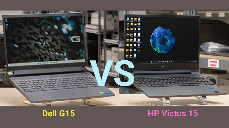 مقایسه لپ‌ تاپ Dell G15 و HP Victus 15