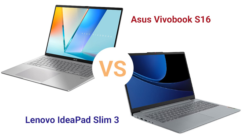 رقابت دو غول میان‌رده؛ بررسی تفاوت‌های لنوو IdeaPad Slim 3 و ایسوس Vivobook S16