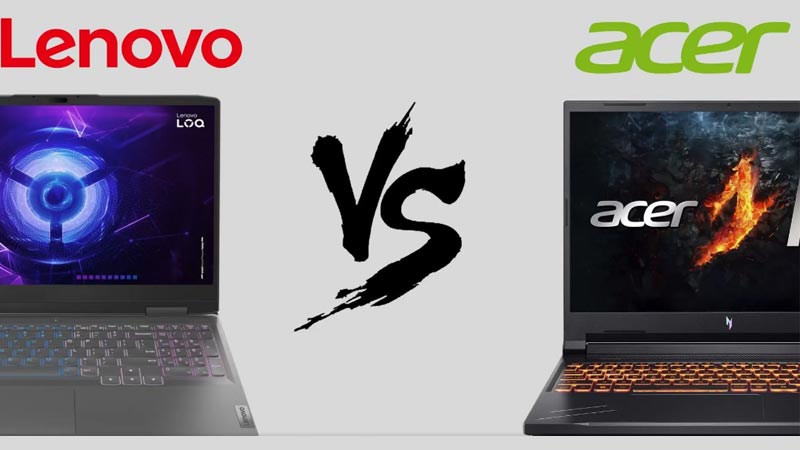 لپ تاپ لنوو LOQ 15IAX9 یا ایسر نیترو V 15؛ کدام را بخریم؟