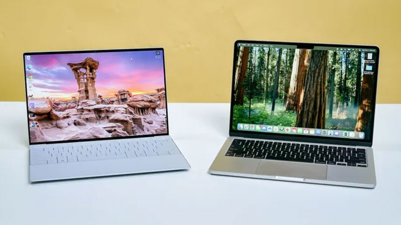 مقایسه مک‌بوک ایر M4 MW123 با دل XPS 13 9345: انتخاب برتر برای کاربران حرفه‌ای