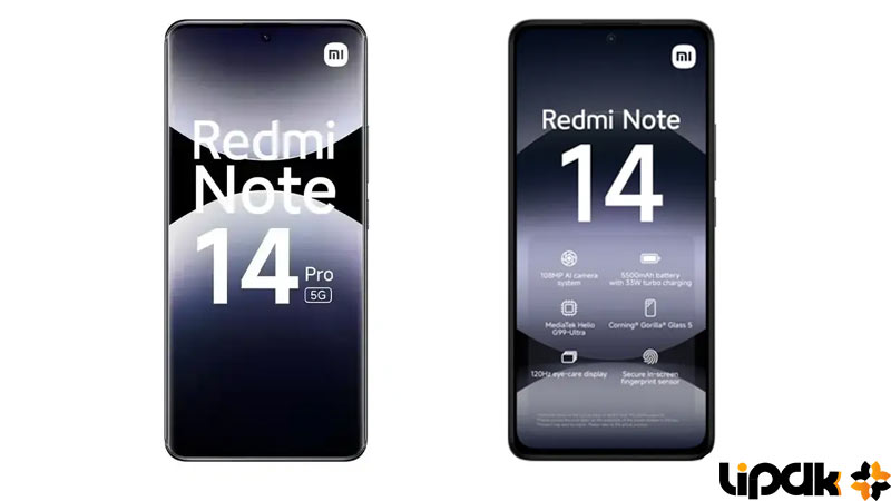 مقایسه ردمی نوت 14 و ردمی نوت 14 پرو شیائومی