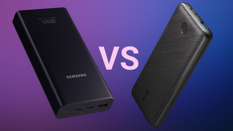 مقایسه پاور بانک سامسونگ EB-P5300 با انکر PowerCore Essential 20000 PD