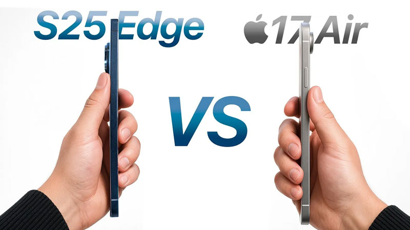 مقایسه iPhone 17 Air و Samsung Galaxy S25 Edge: نبرد گوشی‌های نازک پرچمدار