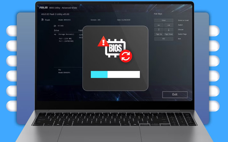 راهنمای به‌روز کردن BIOS لپ‌تاپ ایسوس