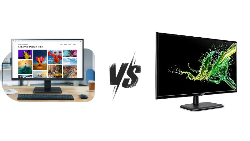 مقایسه مانیتور ال‌جی 22MR410 با ایسر EK220Q