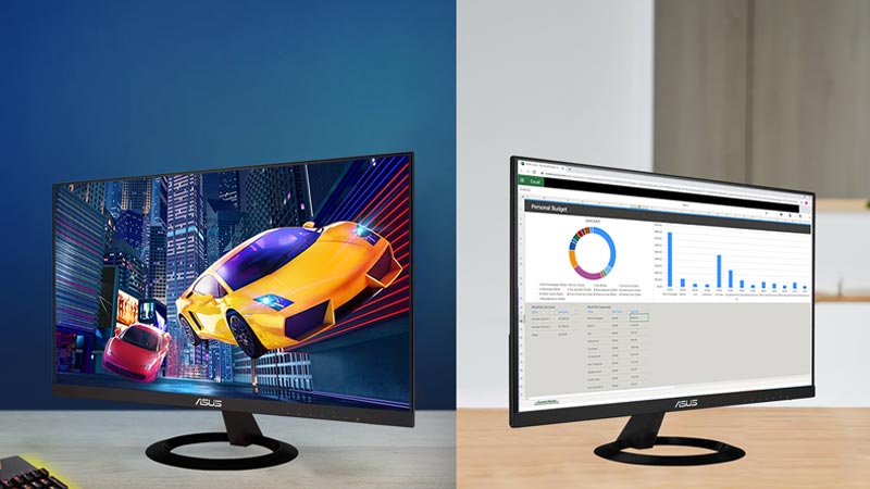 نقد و بررسی مانیتور 24 اینچی ASUS VZ24EHF؛ طراحی باریک با عملکرد قدرتمند