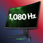 مانیتور گیمینگ hkc با رفرش ریت 1080|1080Hz refresh rate|