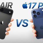 مقایسه آیفون Air و آیفون 17 پرو|سادگی آیفون Air||باتری در آیفون Air